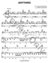 Anything piano sheet music cover